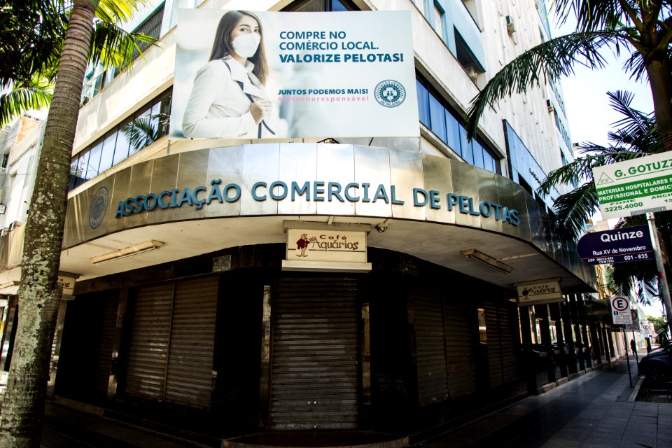 20.03.2021 - Lockdown em Pelotas - Foto: Gustavo Vara