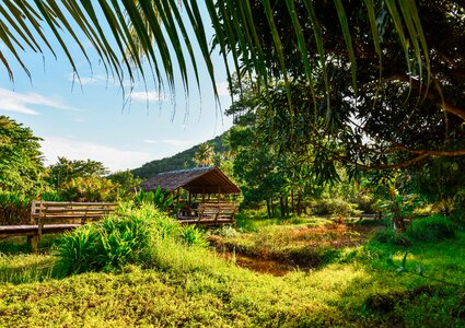 Hut rural countryside photo