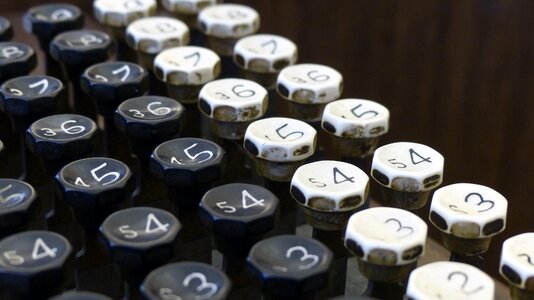Retro business bookkeeping