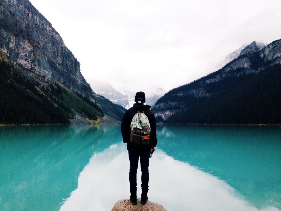 Turquoise landscape water