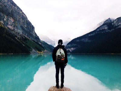 Turquoise landscape water