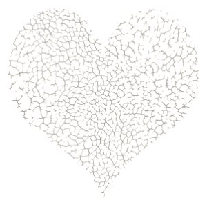 Heart with cracks