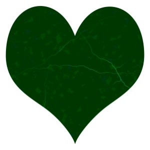 Heart with cracks