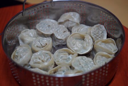 Jjinmandu rissole food photo