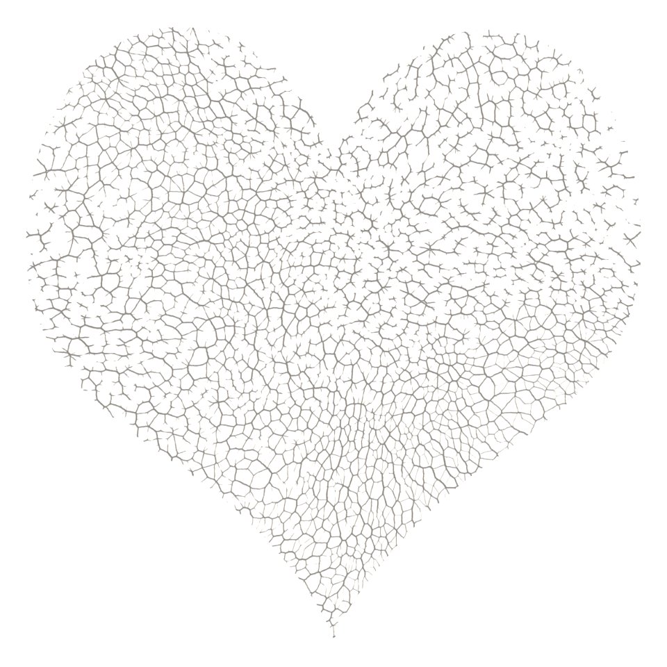 Heart with cracks