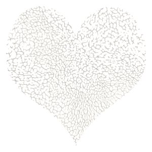 Heart with cracks