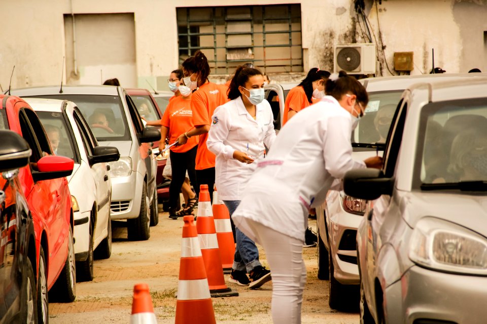 28.02.2021 Drive Thru de vacinação para idosos Foto Rodrigo Chagas