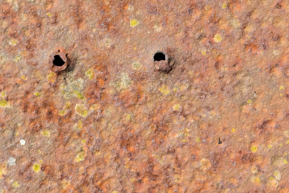 Rusted steel plate