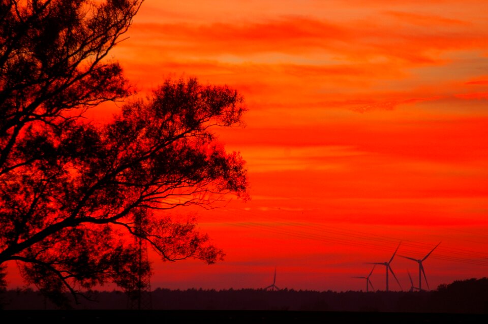 Sky silhouette landscape