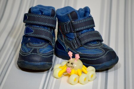 Baby shoes blue photo