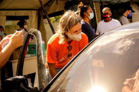 27.02.2021 Prefeita Paula Mascarenhas acompanha Drive Thru de Vacinação para idosos Foto Rodrigo Chagas