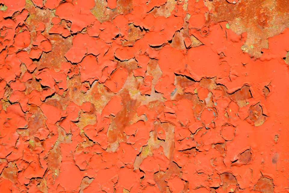 sheet with rust stains