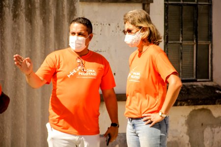 27.02.2021 Prefeita Paula Mascarenhas acompanha Drive Thru de Vacinação para idosos Foto Rodrigo Chagas