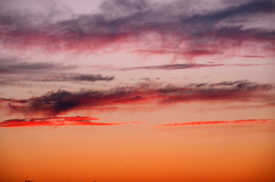 Clouds sky evening