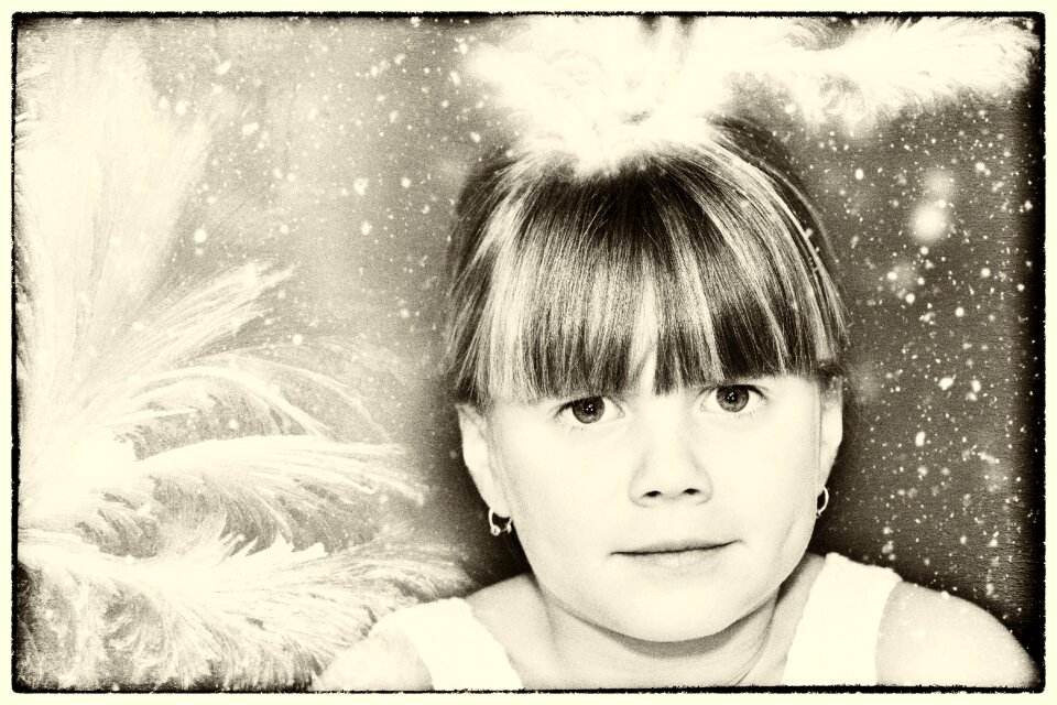 Portrait vintage old photo