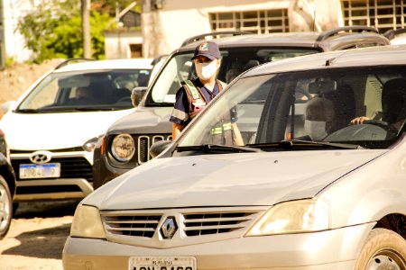 27.02.2021 Prefeita Paula Mascarenhas acompanha Drive Thru de Vacinação para idosos Foto Rodrigo Chagas