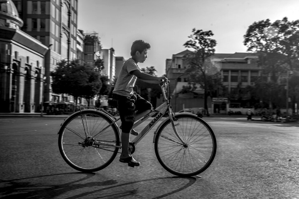 Bicycle viet nam saigon photo