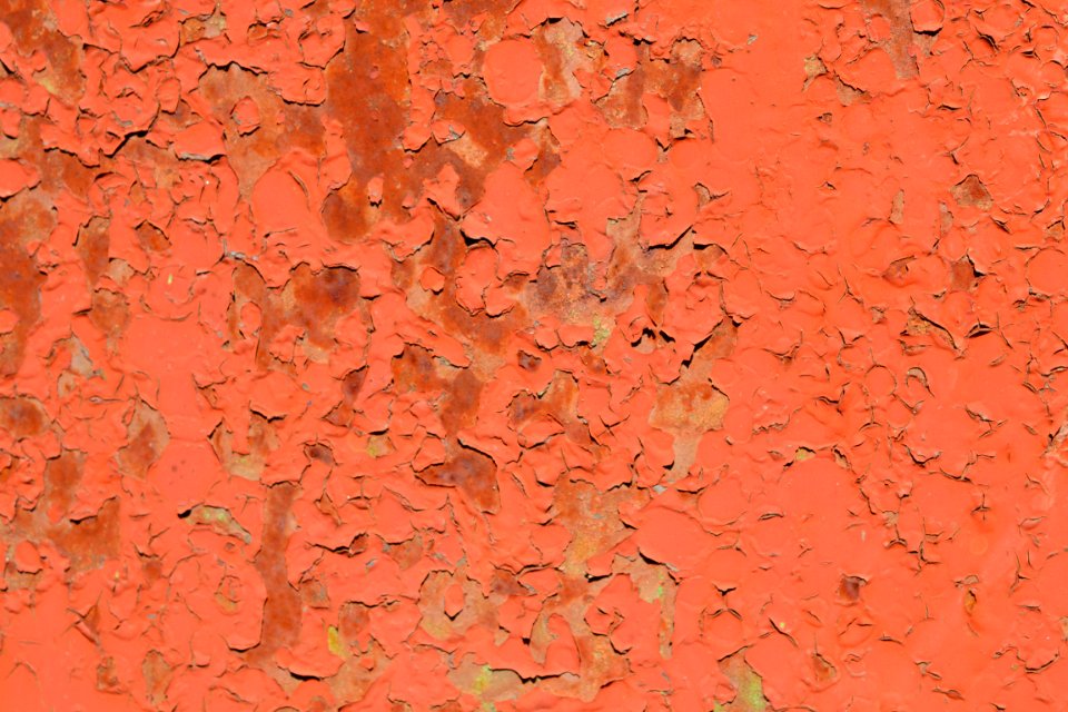 sheet with rust stains