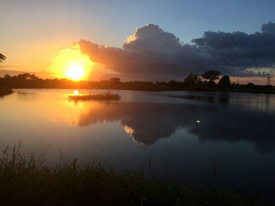 Water mexico sunset