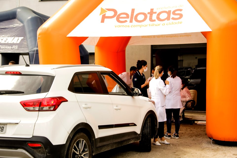 13.02.2021 Prefeita Paula Mascarenhas Acompanha vacinação no Drive-thru Foto: Rodrigo Chagas