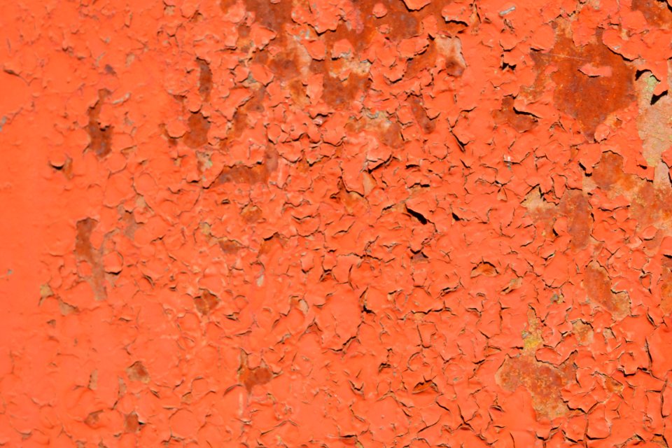 sheet with rust stains