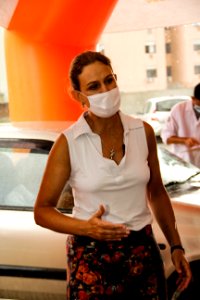 13.02.2021 Prefeita Paula Mascarenhas Acompanha vacinação no Drive-thru Foto: Rodrigo Chagas