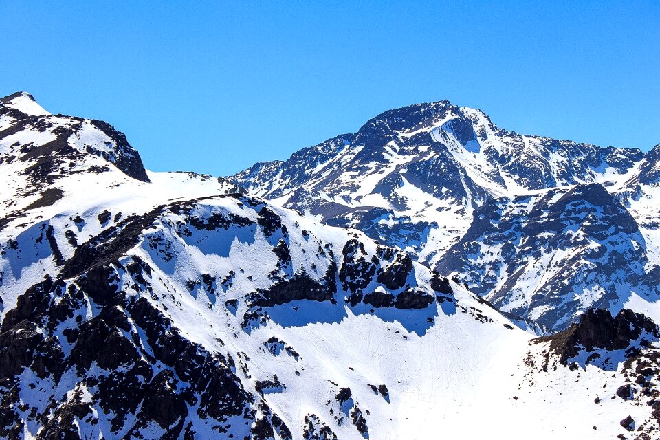 Snow sky top photo