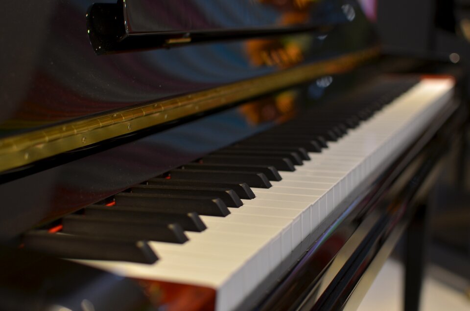 Black and white musical instruments music