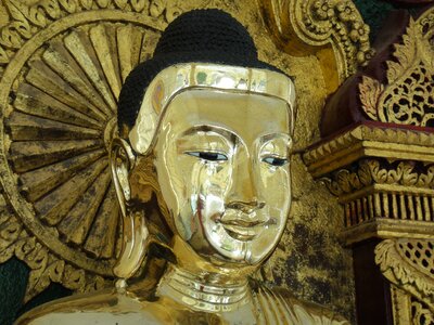 Burma face serene photo