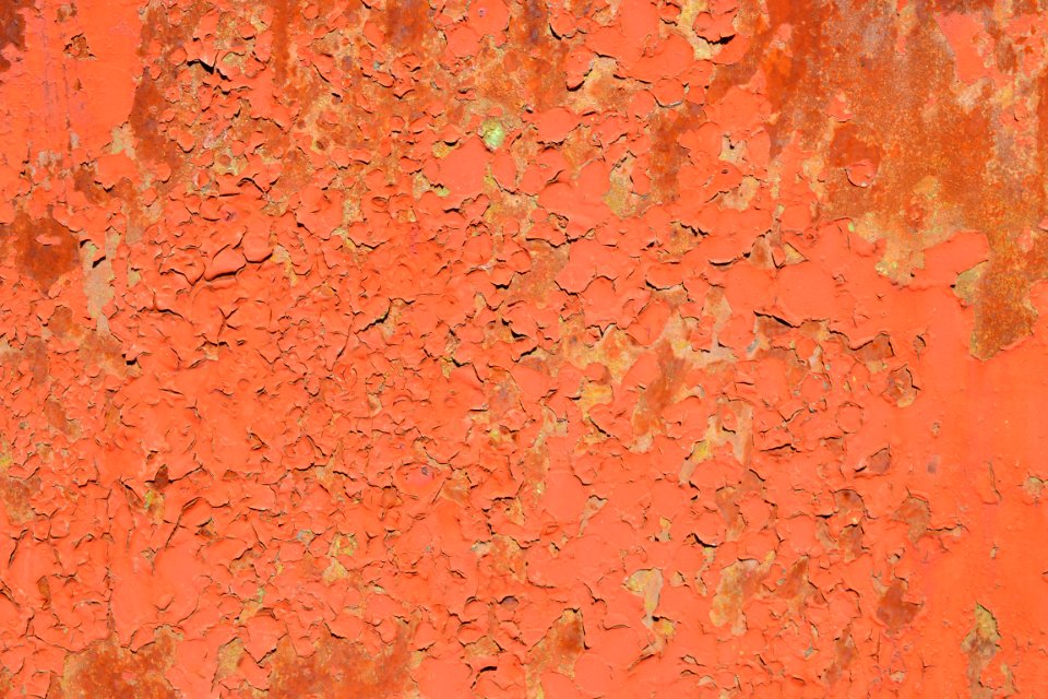 sheet with rust stains