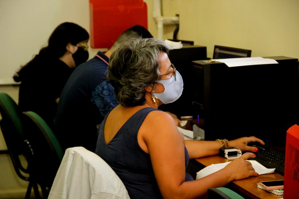 06.02.2021 Mutirão de vacinação dos profissionais de saúde Foto: Rodrigo Chagas