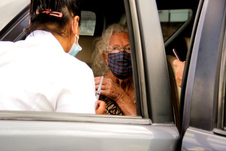 13.02.2021 Prefeita Paula Mascarenhas Acompanha vacinação no Drive-thru Foto: Rodrigo Chagas