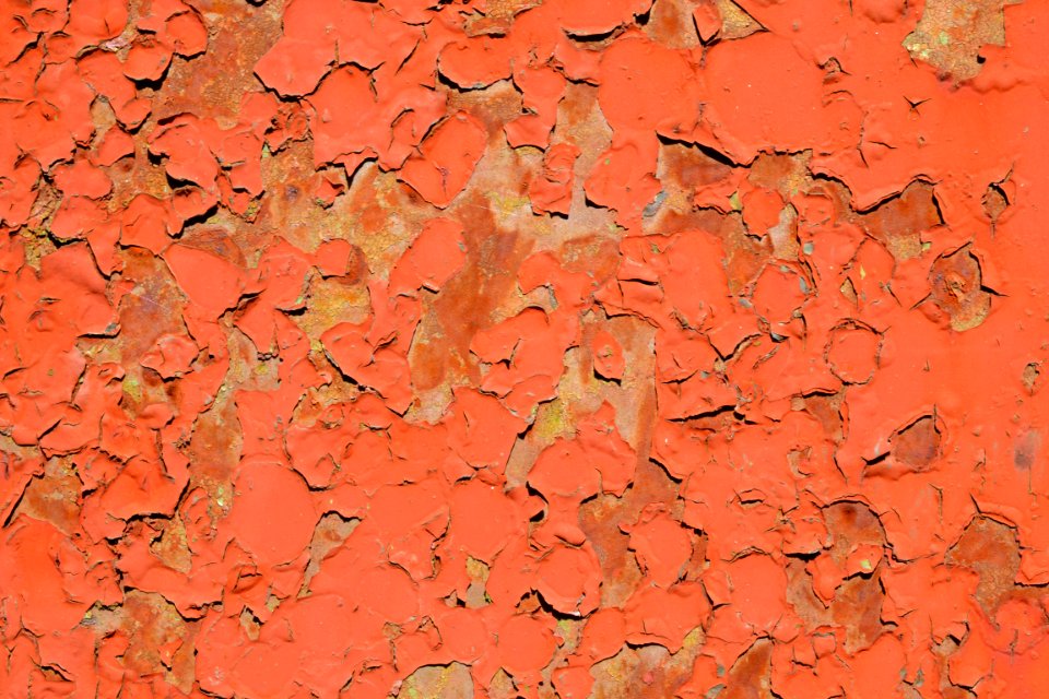 sheet with rust stains