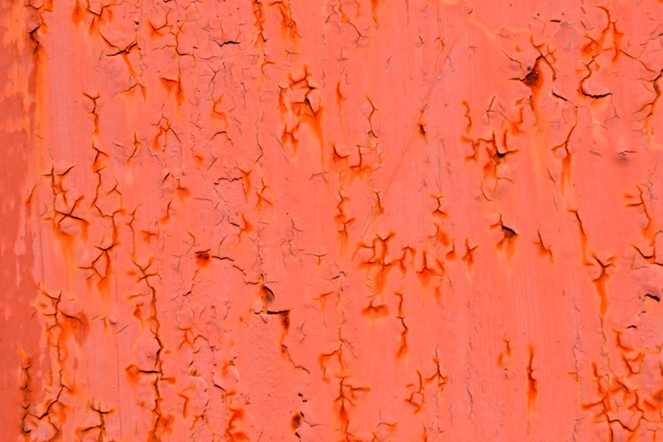 sheet with rust stains