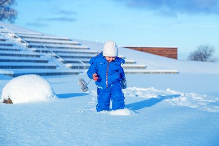 Cold children winter photo