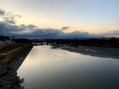 Tama River in Koremasa, Fuchu-shi