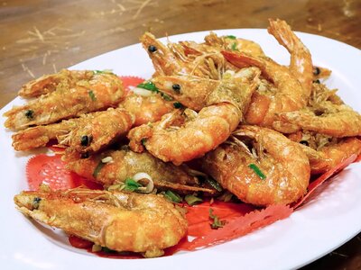 Salted egg seafood cuisine