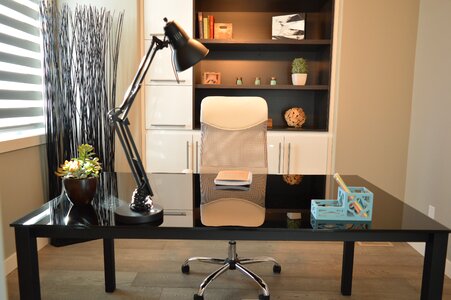 Desk chair lamp photo
