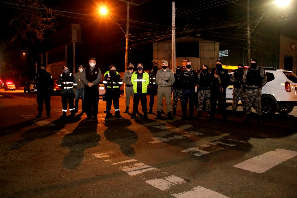 08.08.2020 - Início da fiscalização do lockdown Foto: Rodrigo Chagas