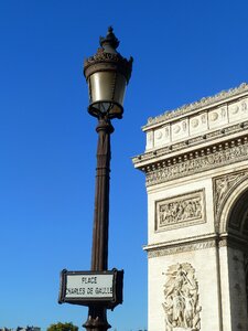 Paris arc de triomphe france photo