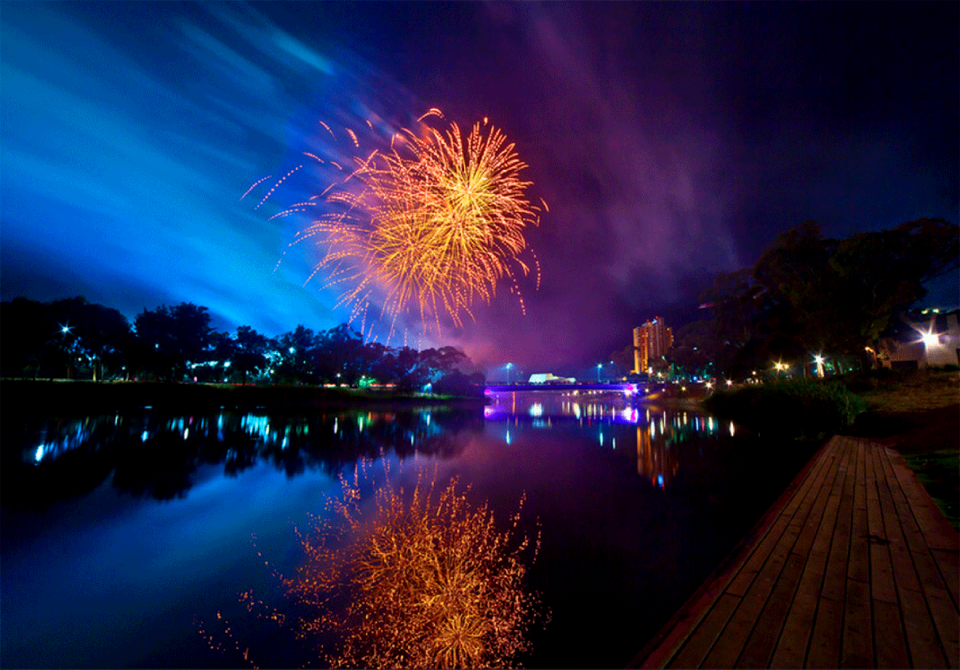 Explosion eve evening