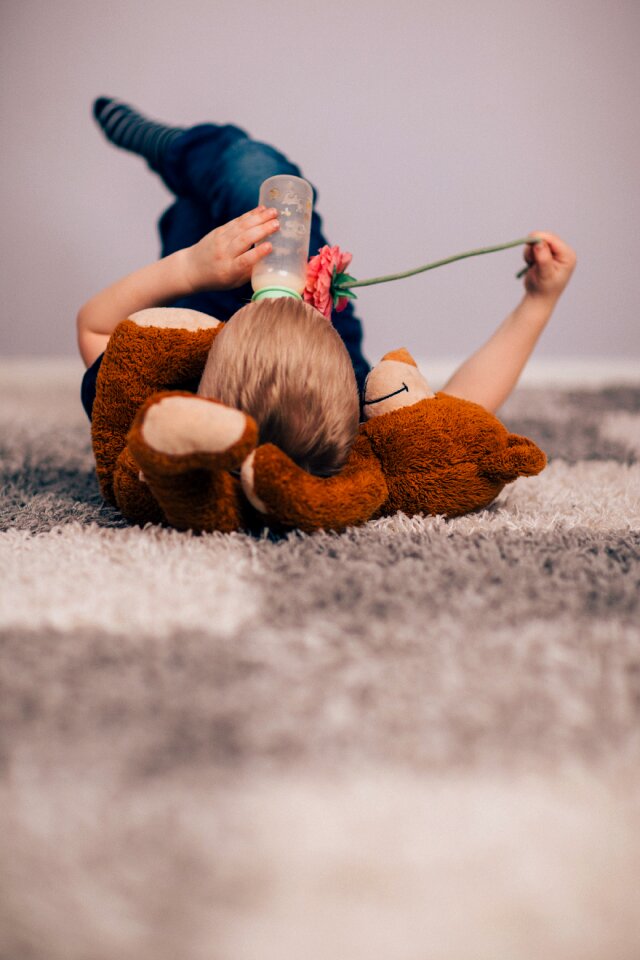 Teddy bear kid carpet