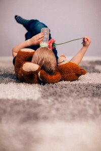 Teddy bear kid carpet