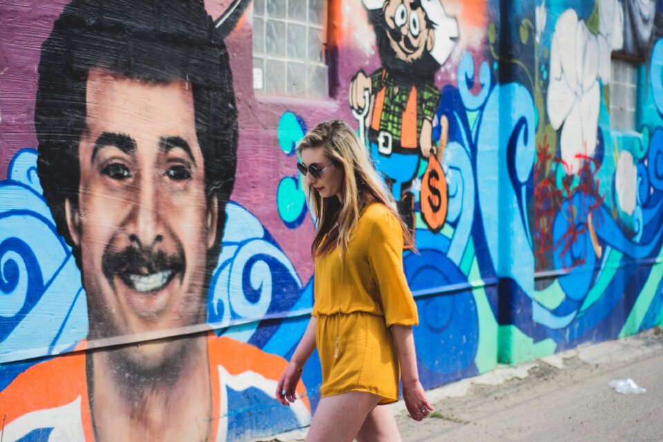 Walking urban paint