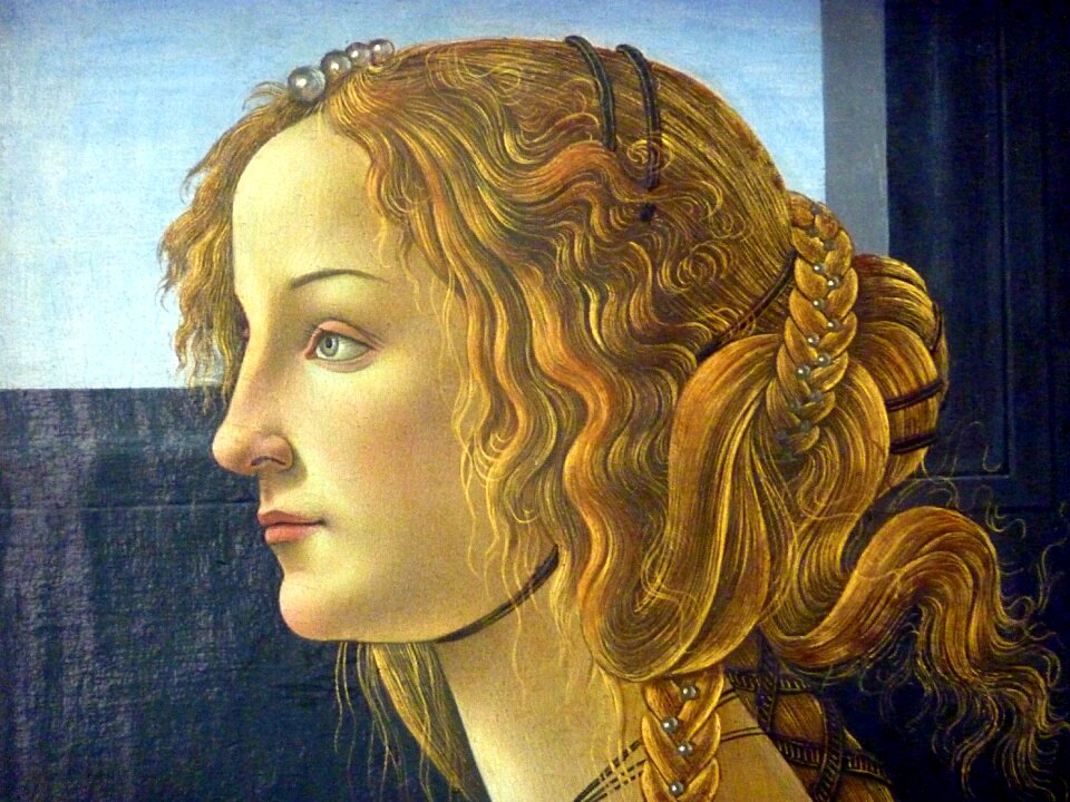 Portrait painting botticelli