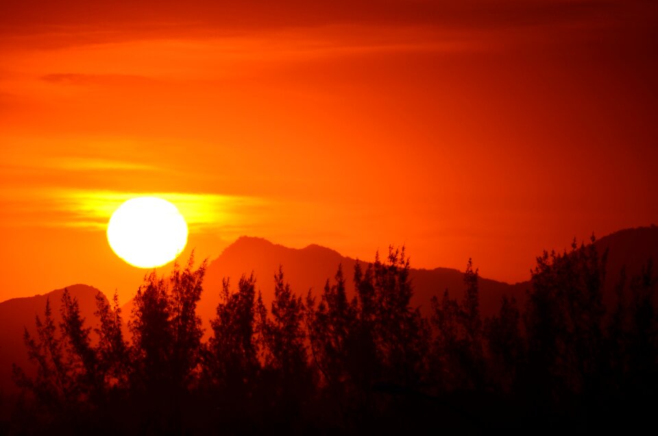 Twilight sunset landscape