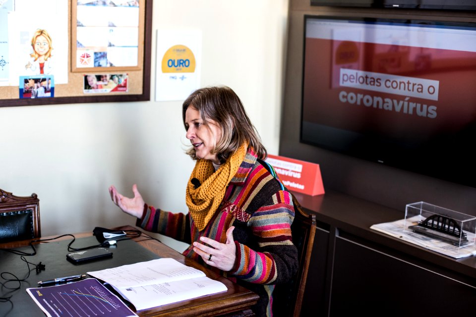 02.07.2020 - Prefeita Paula Mascarenhas realiza live de atualização sobre o coronavírus - Foto: Gustavo Vara