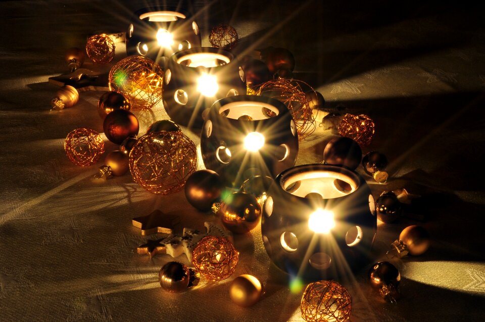 Romantic winter christmas decorations
