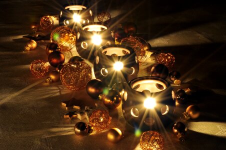 Romantic winter christmas decorations