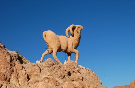 Statue goat tourism